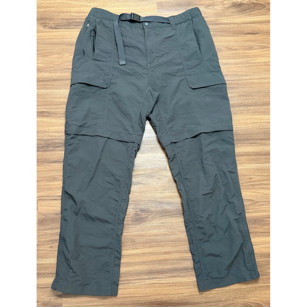 The North Face Paramount Convertible Cargo Belted Hiking Pants Dark Gray Sz 2XL